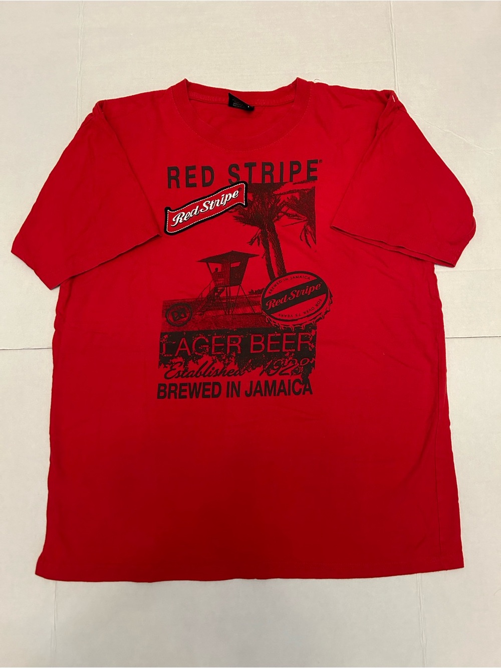 Red Stripe Graphic Tee